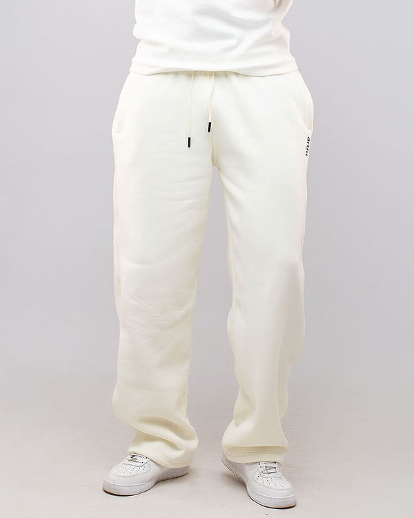 Cream White Wide Legged pants (Heavy Fabric)