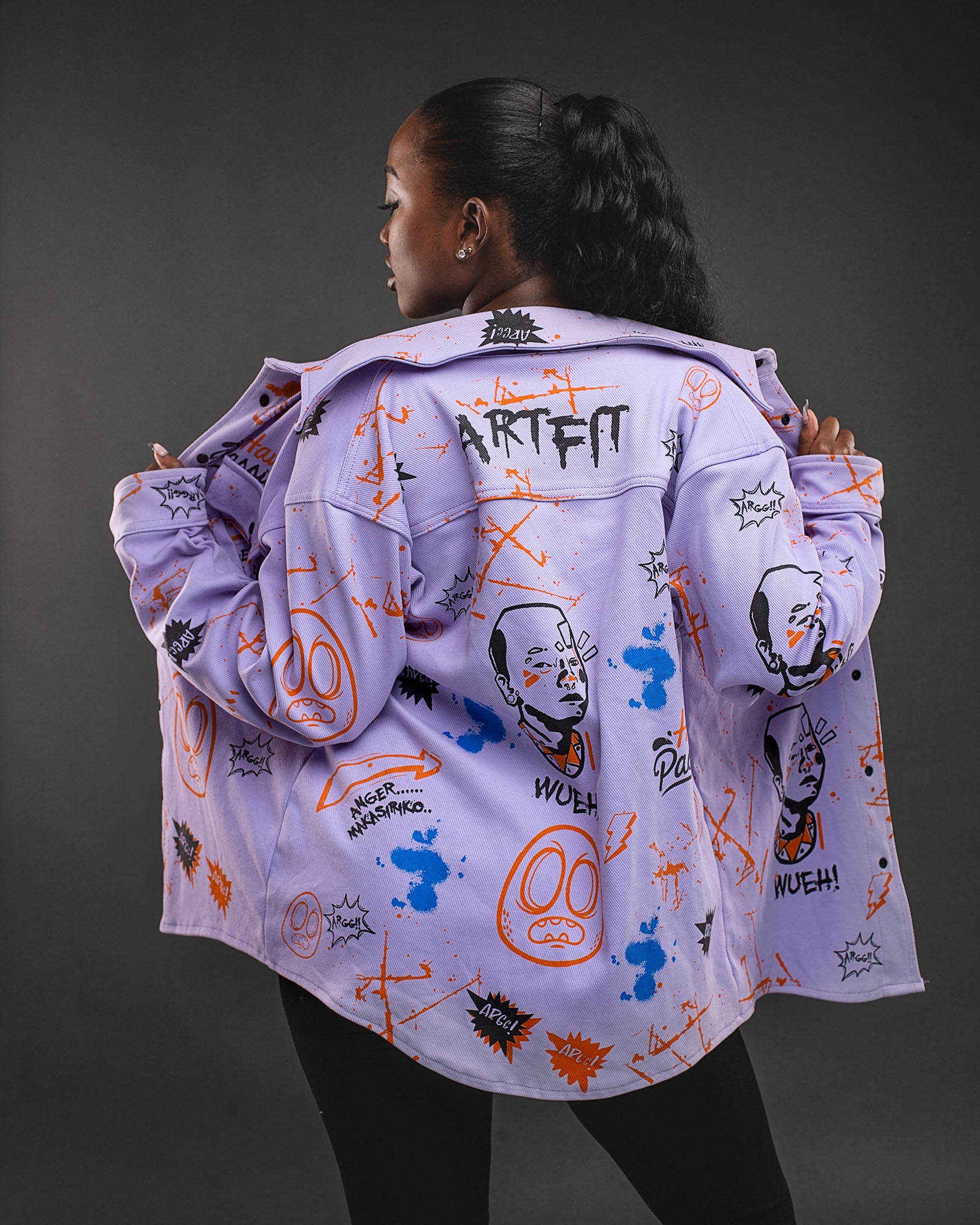 Angry Moran Shacket- Lavender