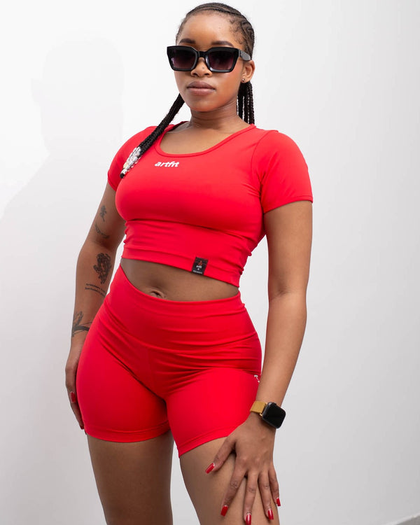 Bike Short Set - Red