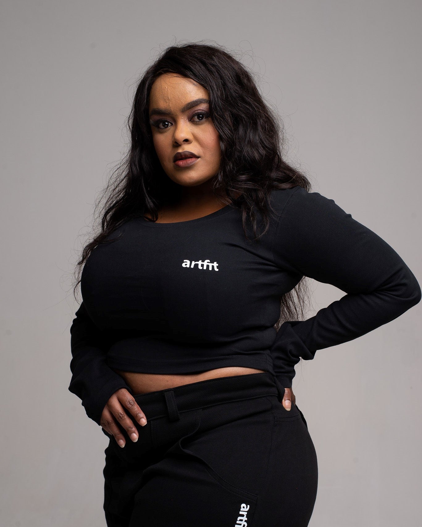 Lady Crop Top- Black
