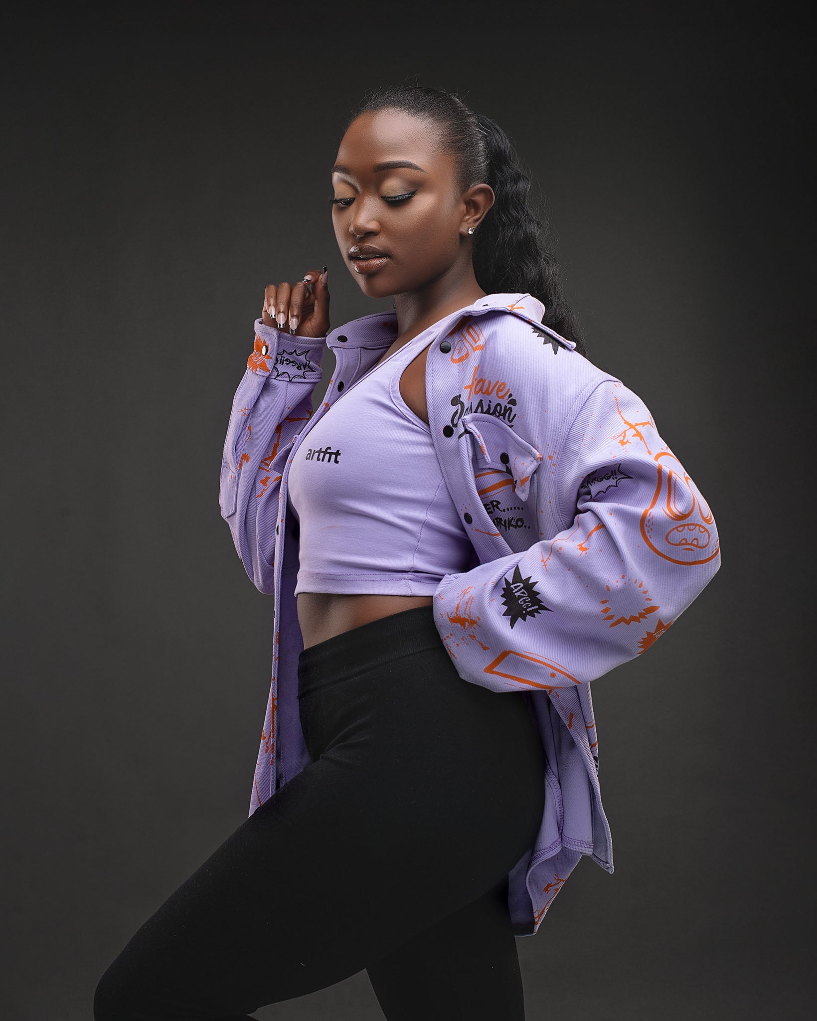 Angry Moran Shacket- Lavender