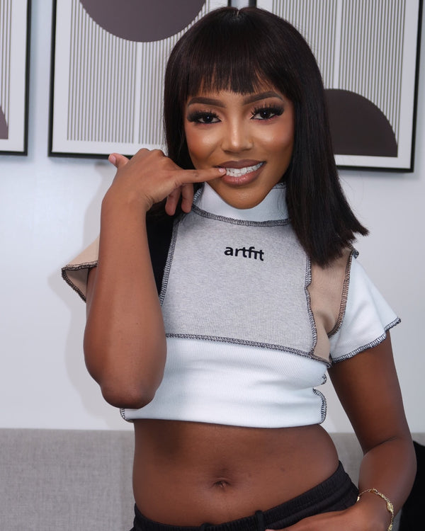 Cropped Rubi Lady Top - Patched