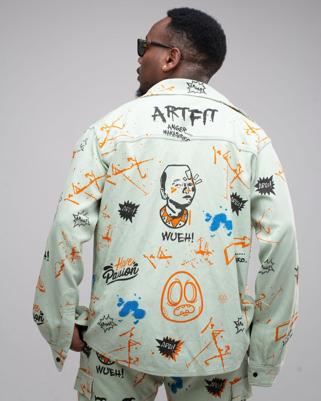 Angry Moran Shacket- Ivory