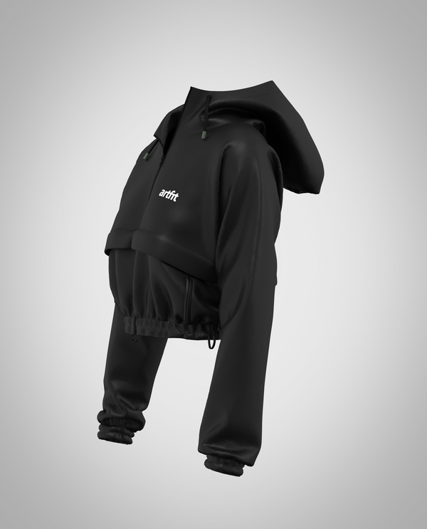 Cropped Zuri Jacket - Black