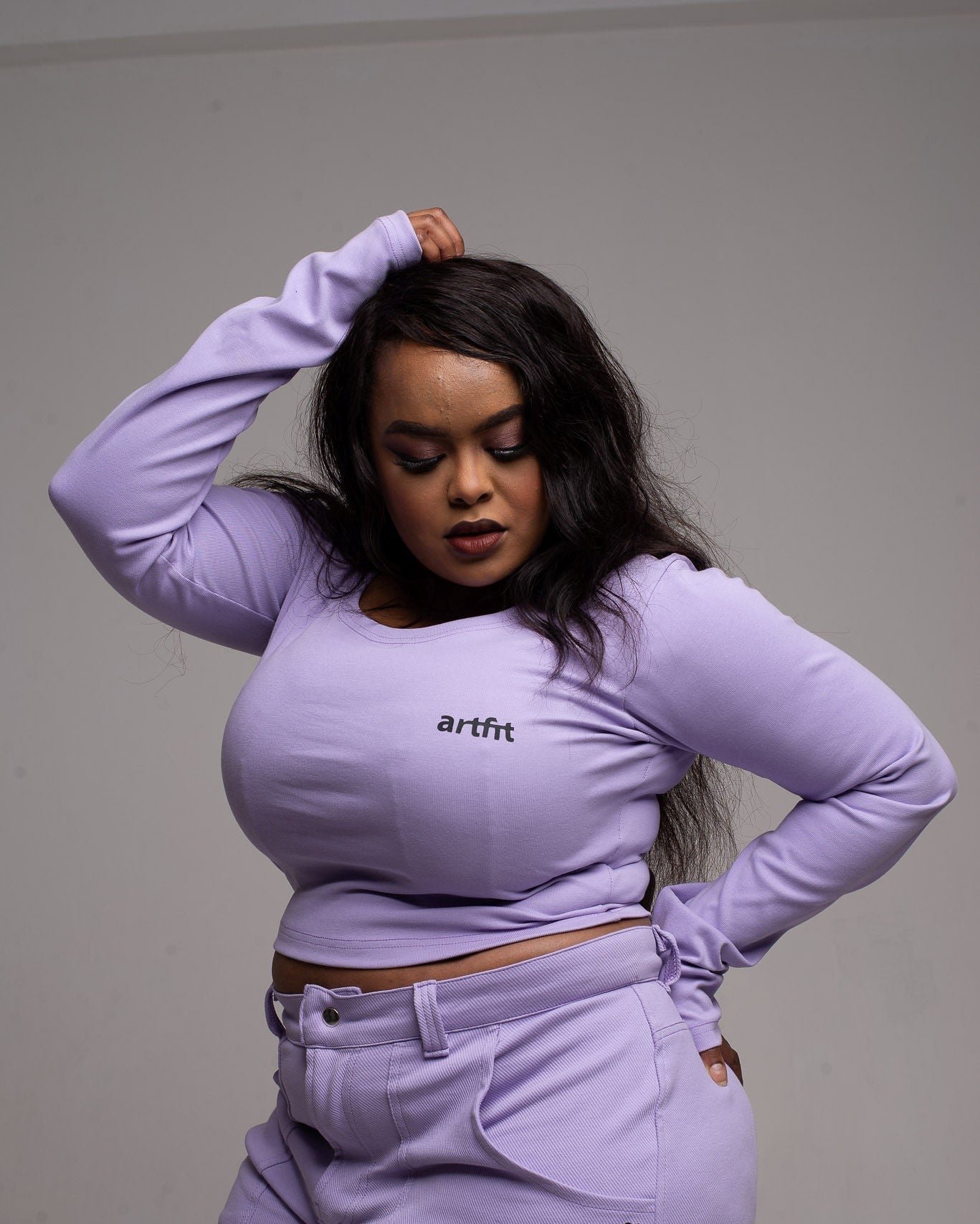Lady Crop Top- Lavender