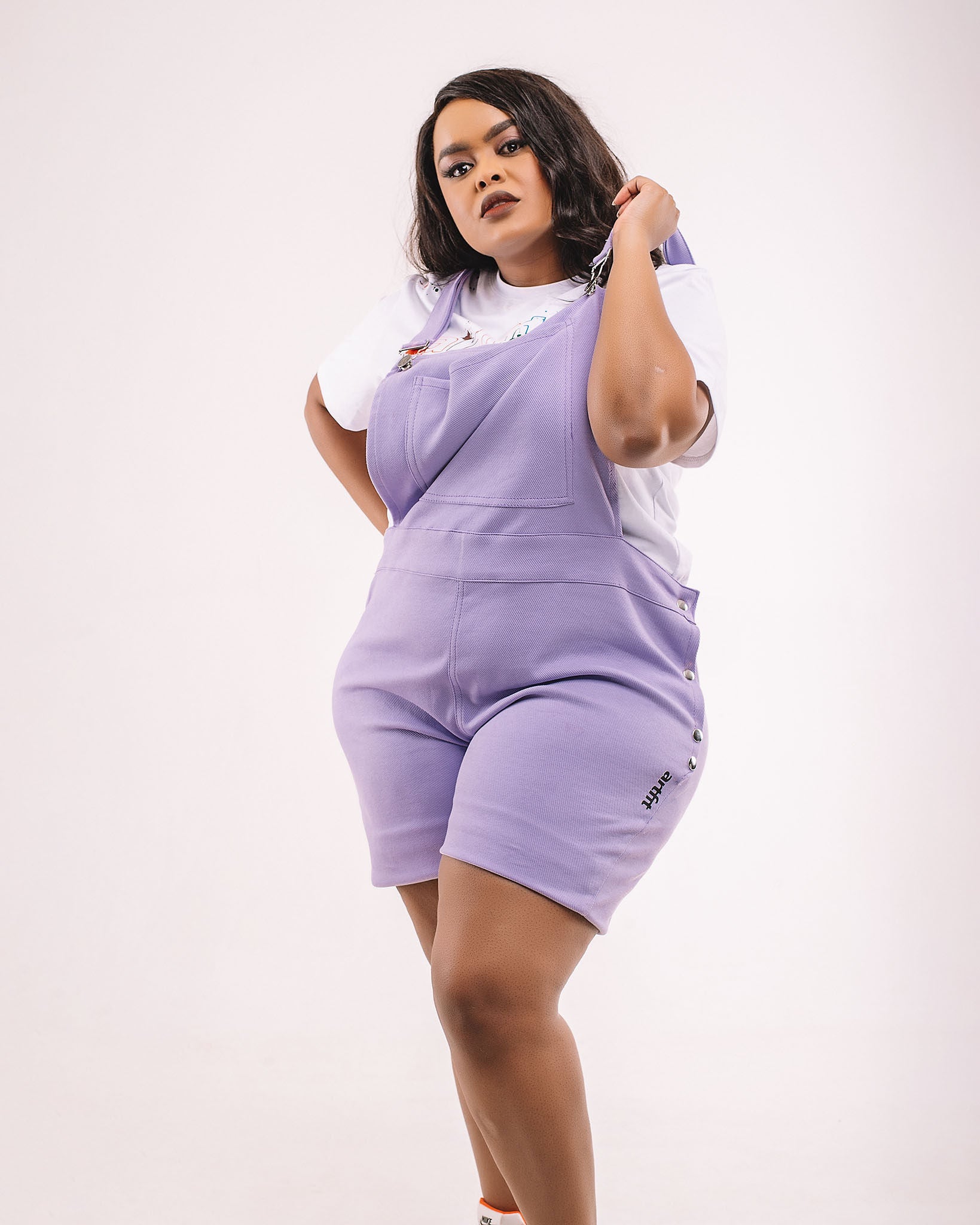 Luxury Twirl Dungaree- Lavender