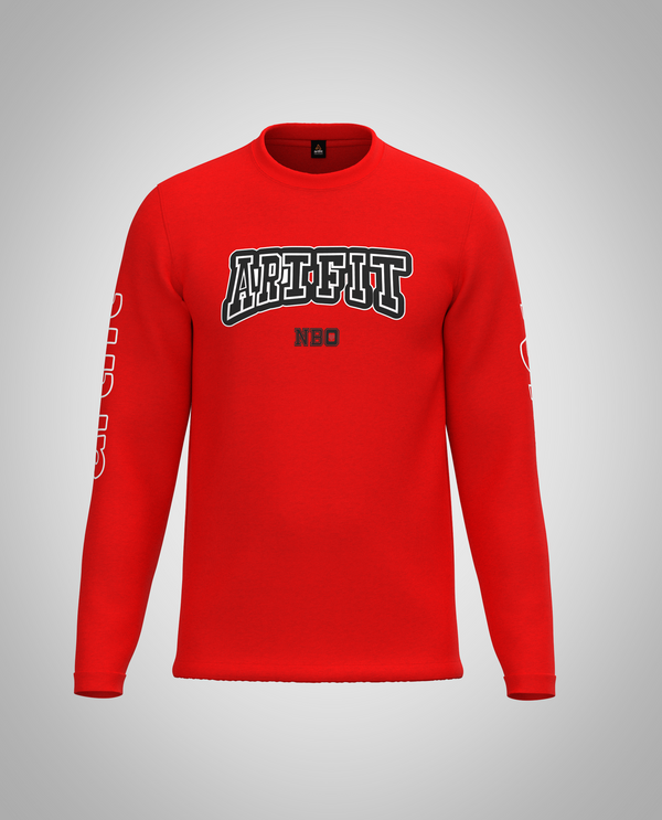 Kids Red Long Sleeve T-Shirt