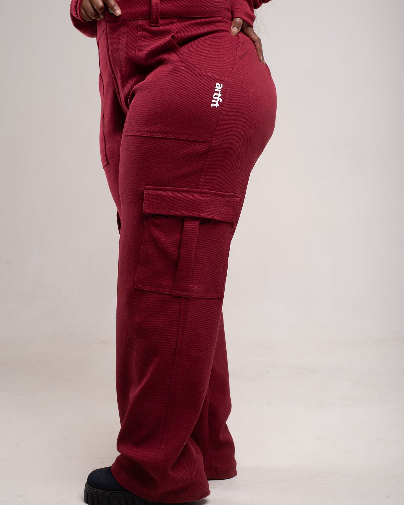 Copy of Luxury Twirl Parachutte Pants- Burgundy