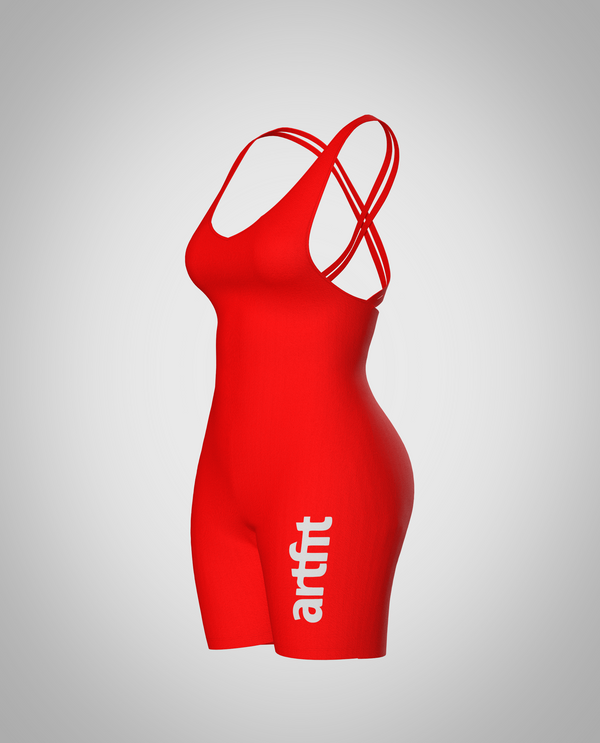New Dawn Playsuit- Red