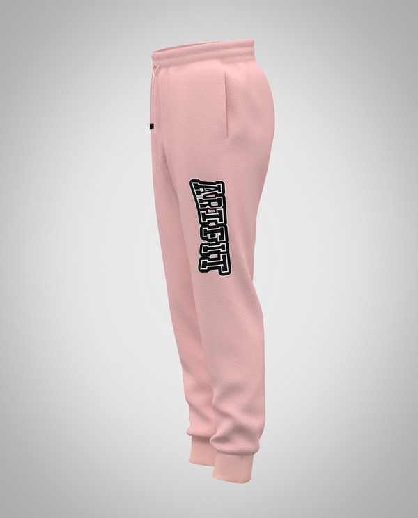 Kids Baby Pink Sweatpants(Heavy Fabric)