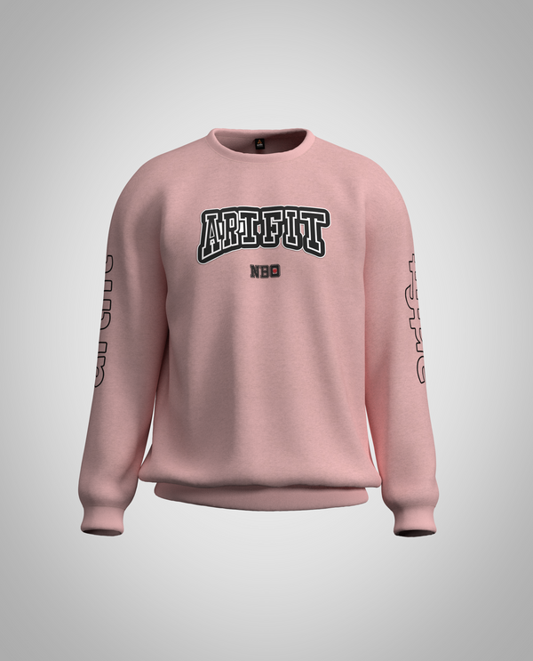 Kids Baby Pink Sweatshirt(Heavy Fabric)