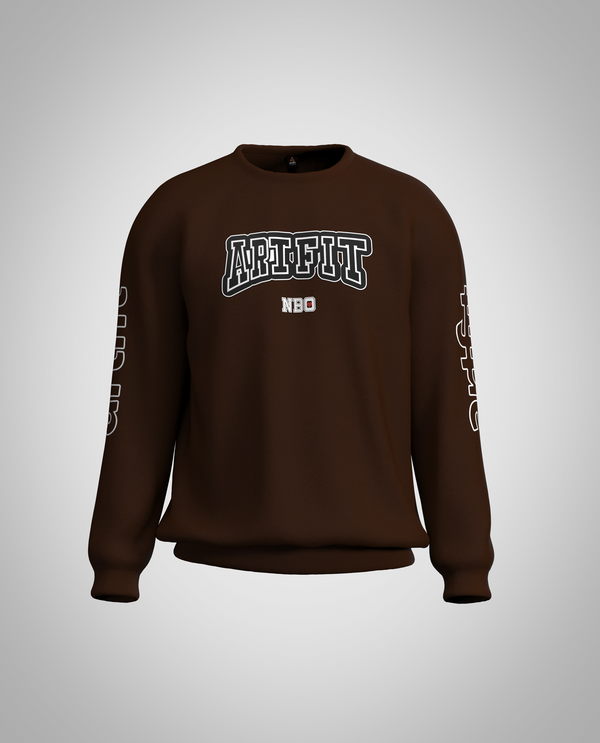 Kids Dark Brown Sweatshirt(Heavy Fabric)