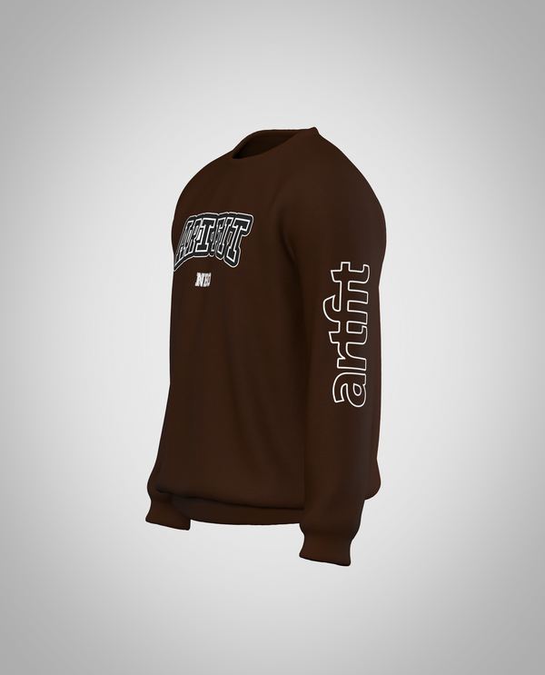 Kids Dark Brown Sweatshirt(Heavy Fabric)