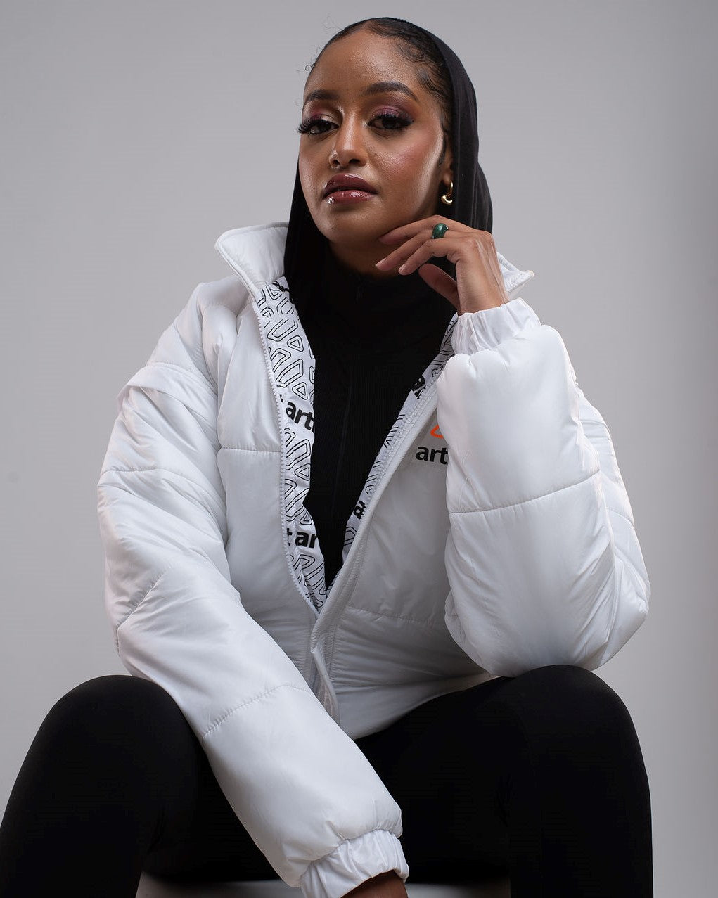 Classic Timeless Puffer Jacket- White