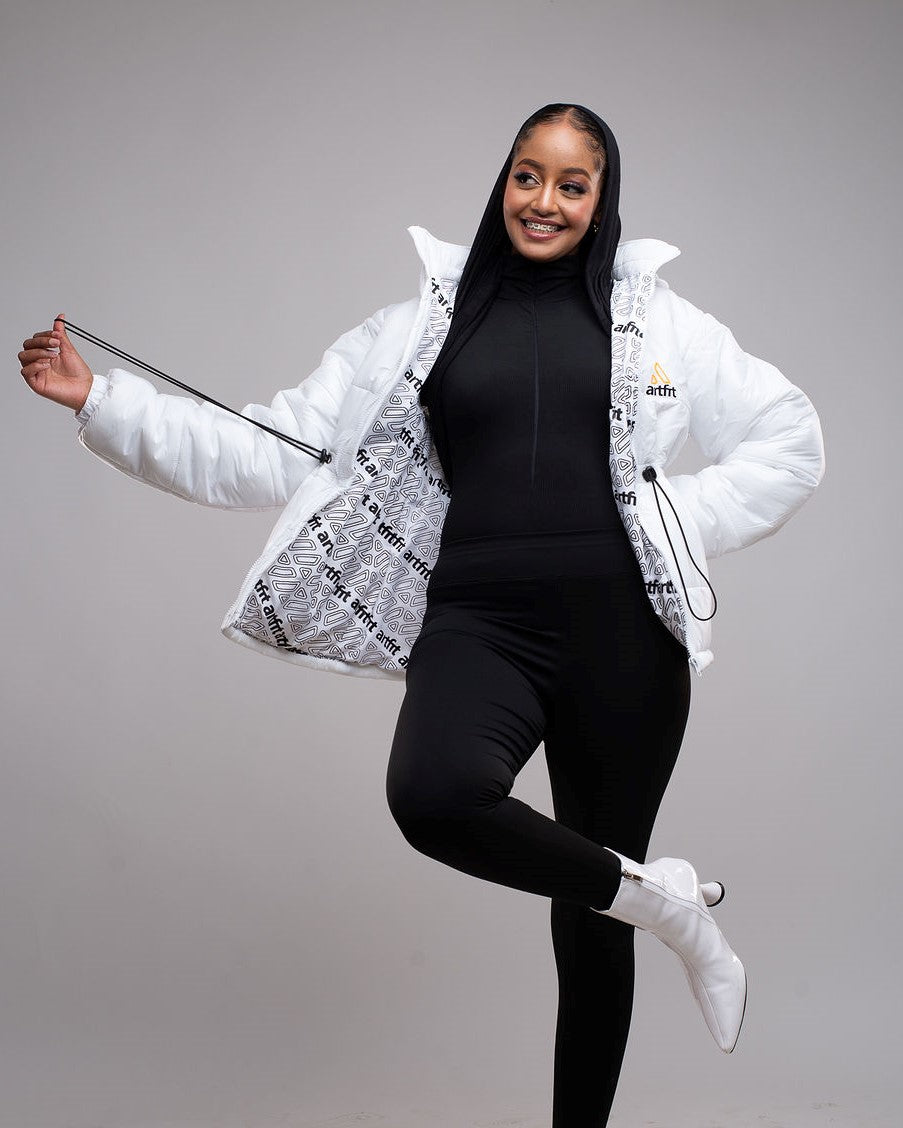 Swanky Timeless Puffer Jacket- White