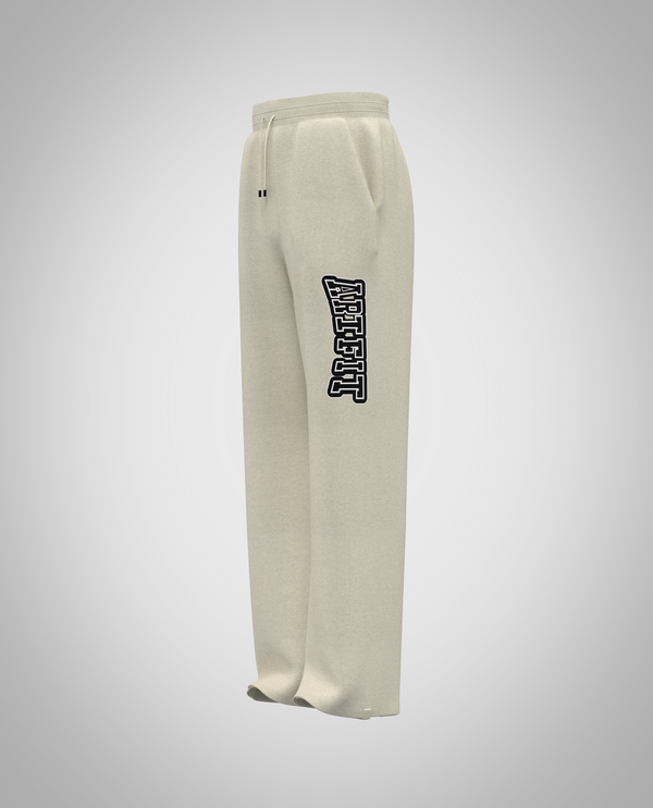 Cream White Wide Legged pants (Heavy Fabric)