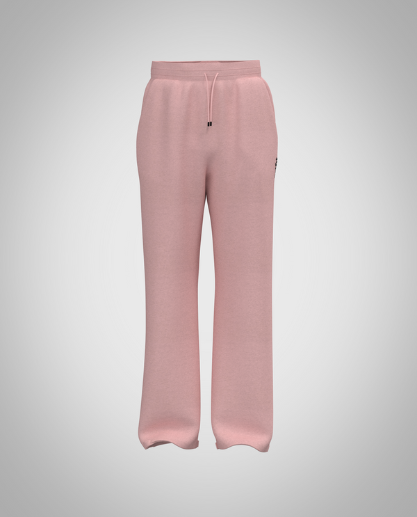 Kids Baby Pink Wide Legged Pants(Heavy Fabric)
