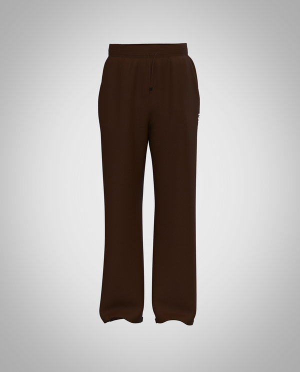 Kids Dark Brown Wide Legged Pants(Heavy Fabric)