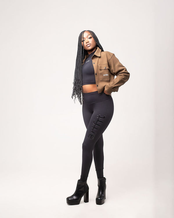 Contra Luxe New Dawn Leggings - Black On Black