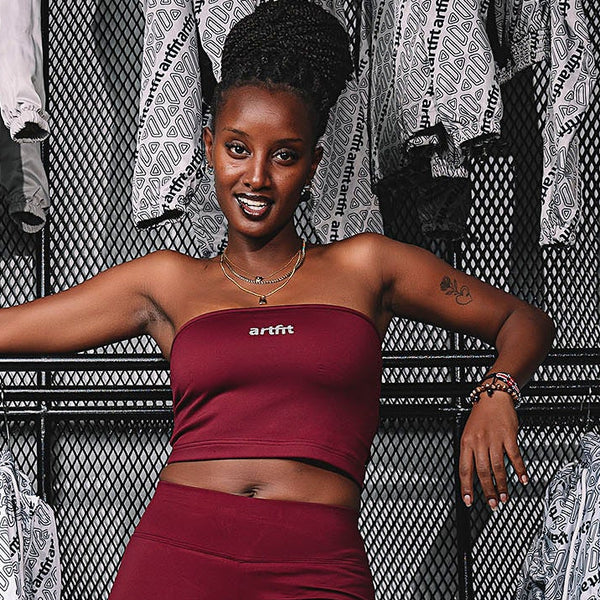 Essential Bandeau Top - Burgundy