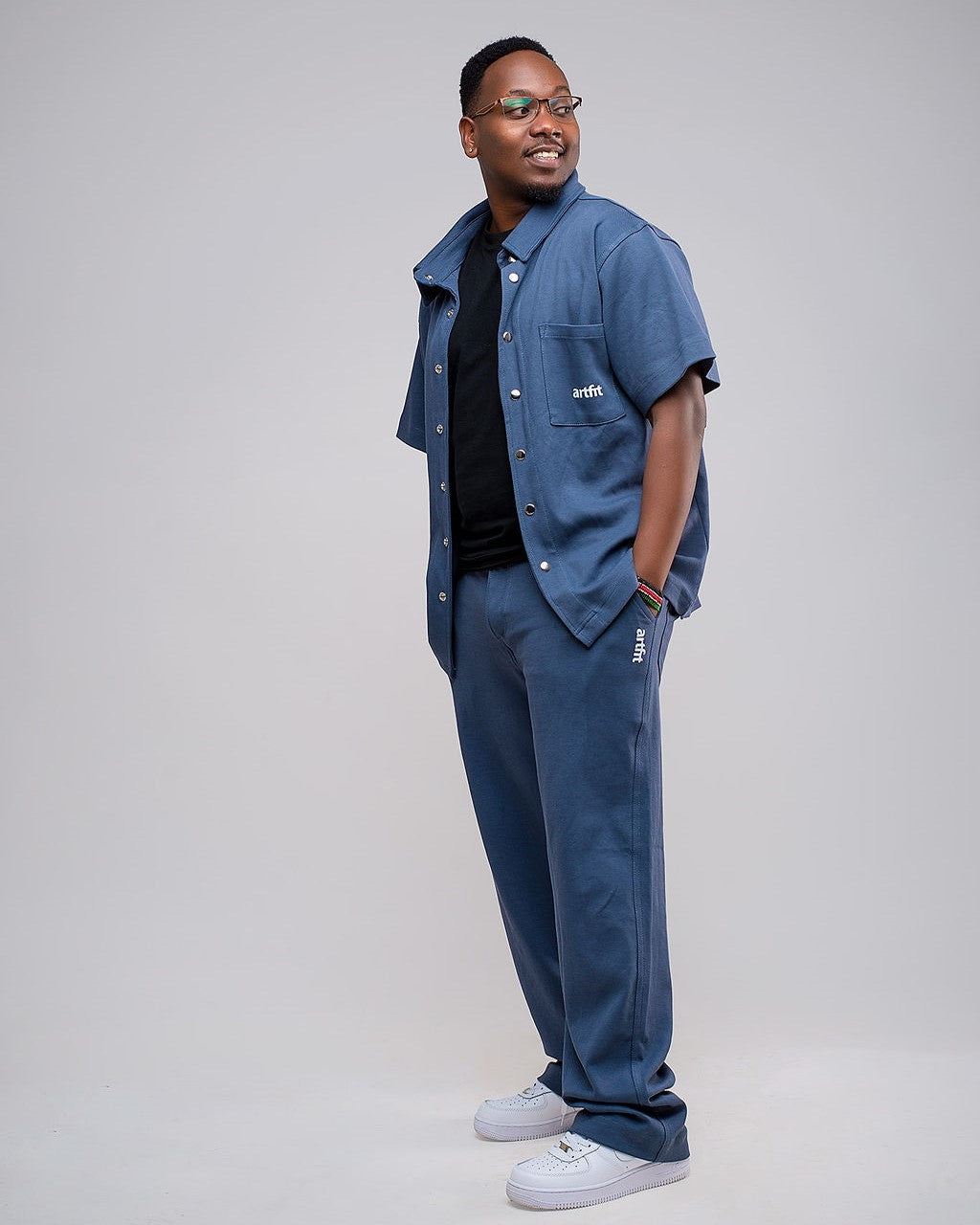 Trendy Man Male Set Set- Steel Blue