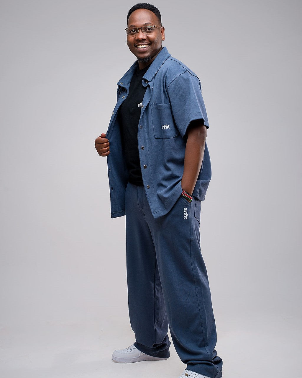 Trendy Man Male Set Set- Steel Blue