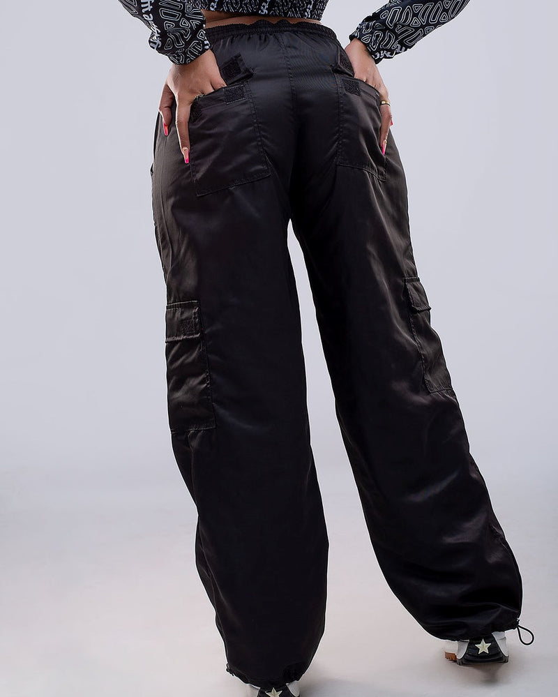 Parachute  Pants - Black