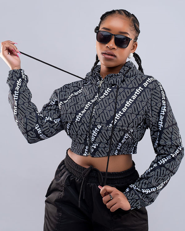 Zuri Jacket - Black/Printed