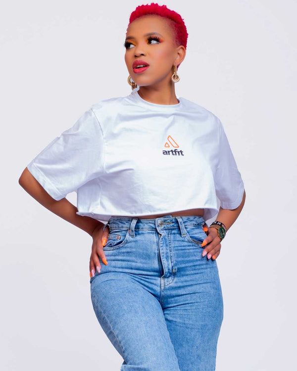 Basic Cropped Tee - White