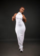 Mira Turtle-neck Maxi Dress - White