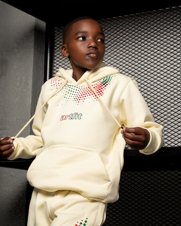 Kids Fahari Hoodie - Cream White