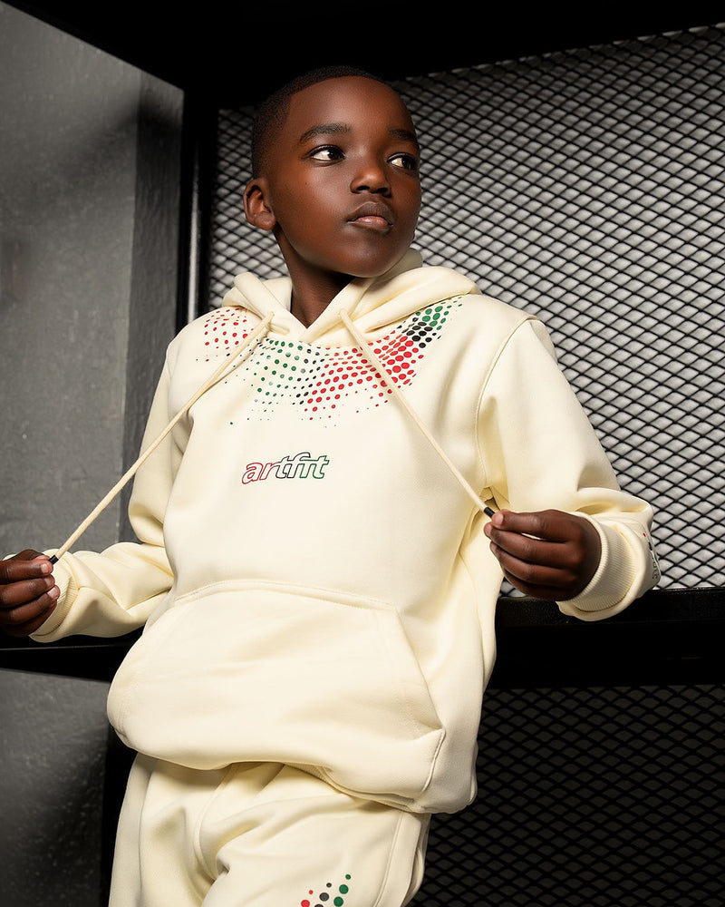 Kids Fahari Hoodie - Cream White