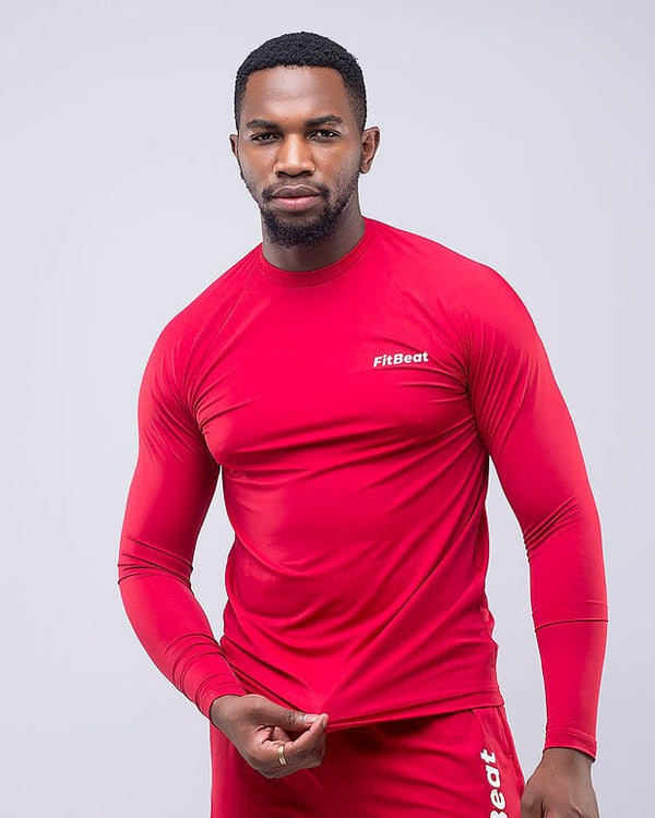 Can't Touch This - Maroon Long Sleeve Muscle T-Shirt