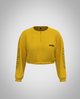 Ash Cropped Sweatshirt - Mustard Yellow