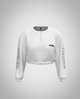 Ash Cropped Sweatshirt - White