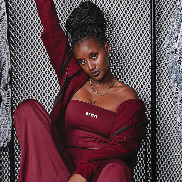 Essential Bandeau Top - Burgundy