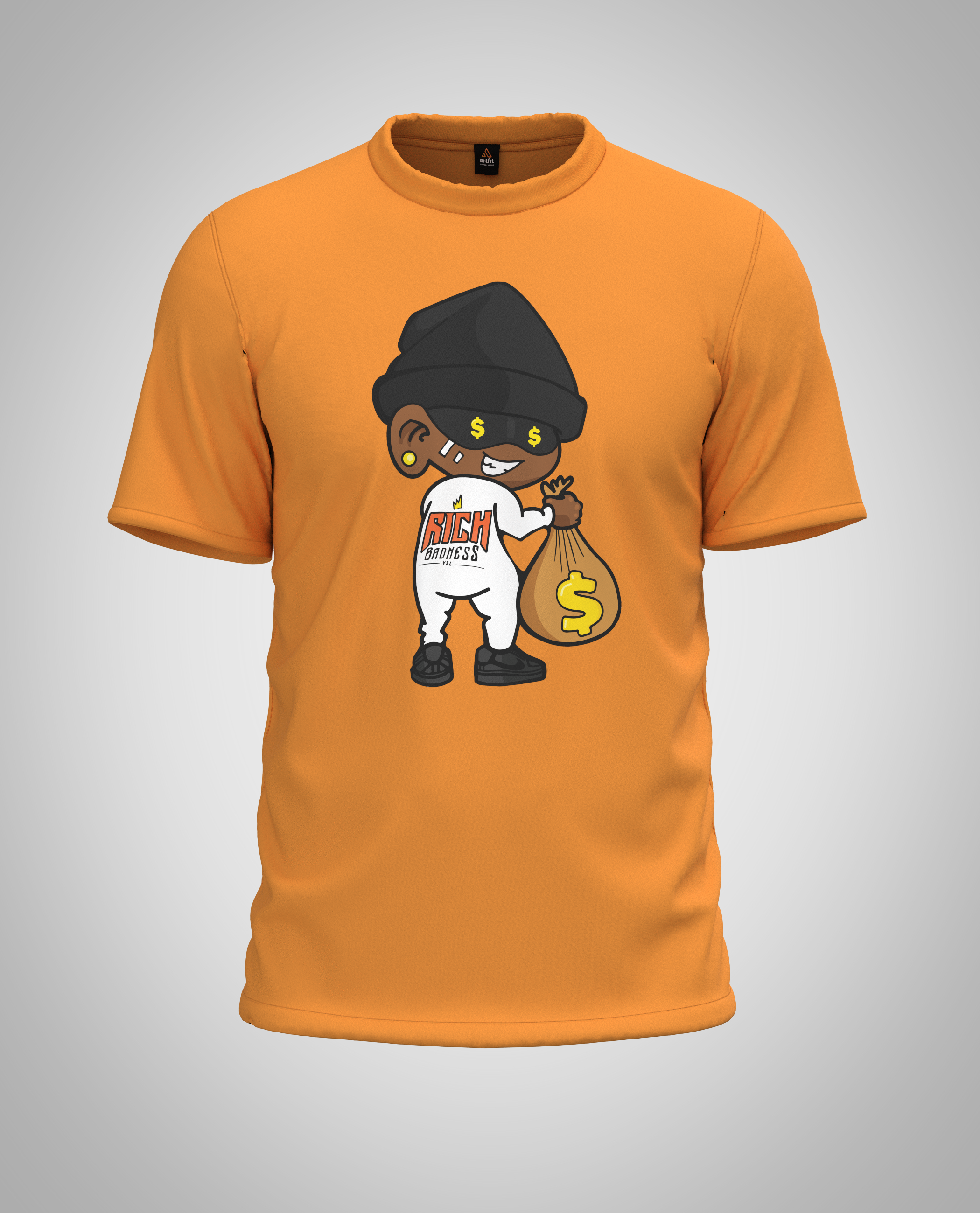 Kid Orange Short Sleeve Tshirt