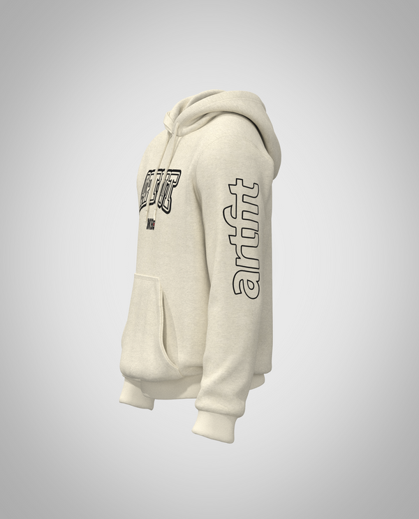 Cream White Hoodie(Heavy fabric)