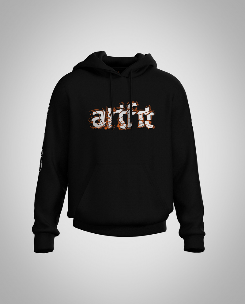 Kids Black Hoodie(Heavy Fabric)