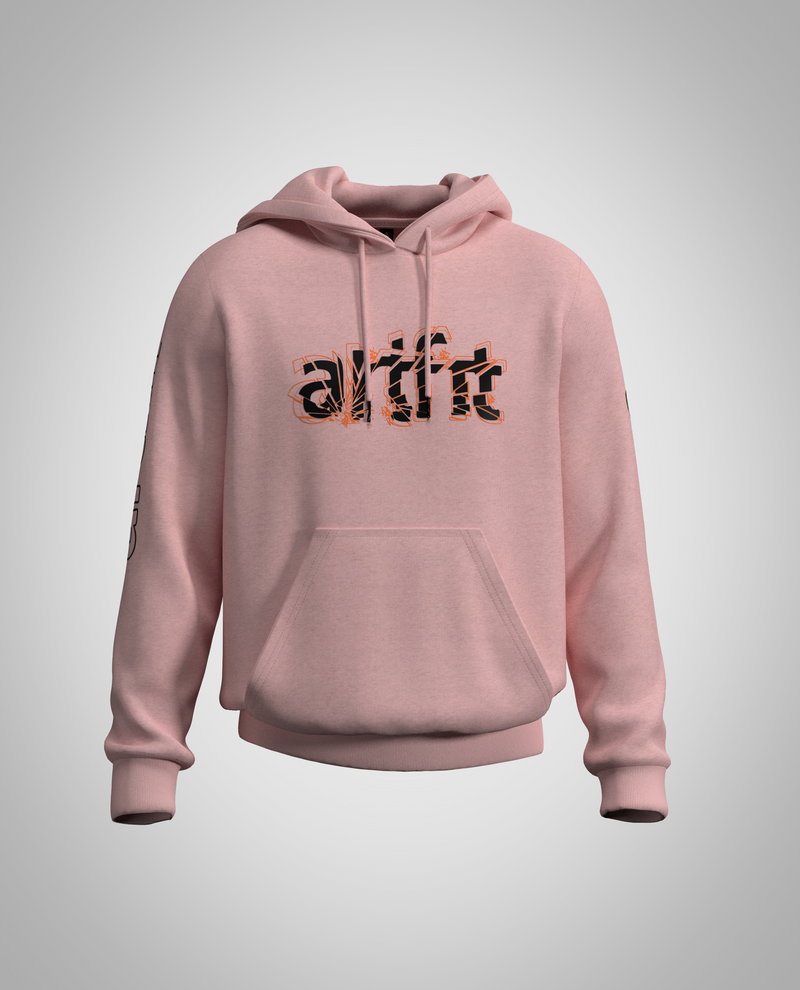 Kids Baby Pink Hoodie(Heavy Fabric)
