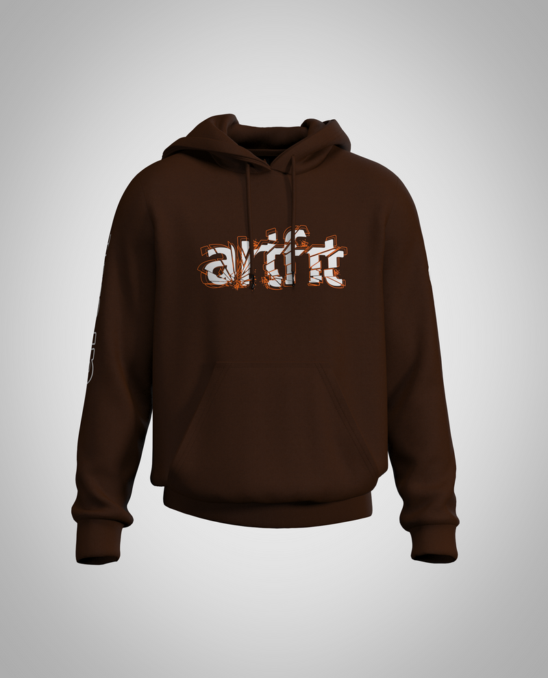 Kids Dark Brown Hoodie(Heavy Fabric)