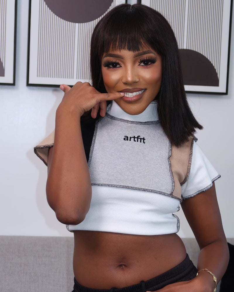 Cropped Rubi Lady Top - Patched