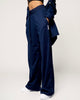 Female Co-ord Wide Legged Pants - Navy Blue