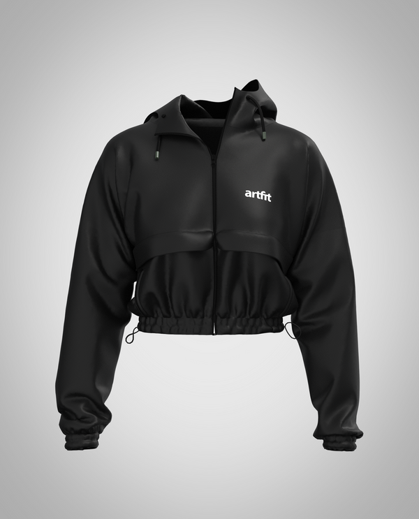 Cropped Zuri Jacket - Black