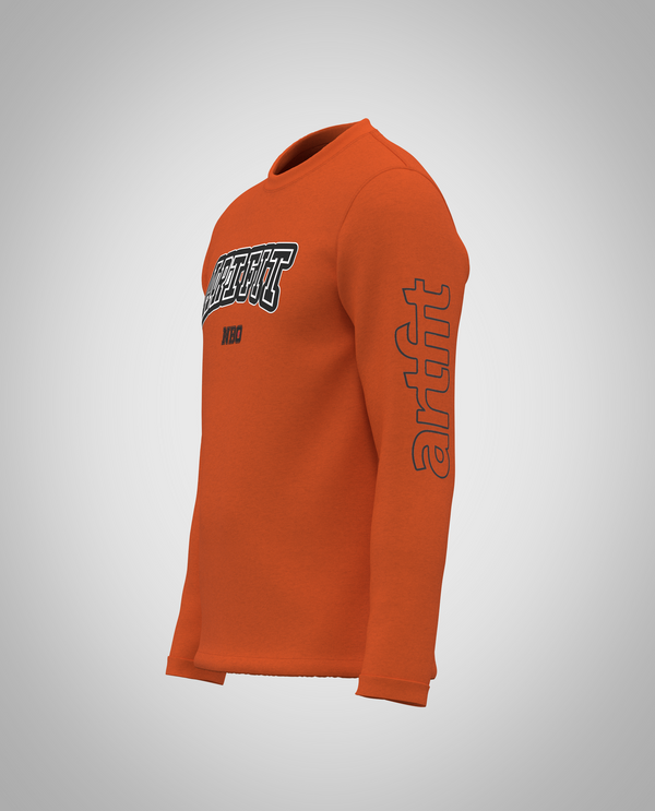 Kids Orange Long Sleeve T-Shirt