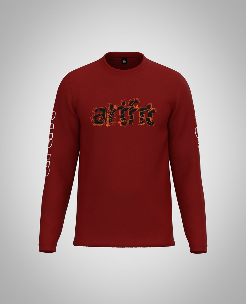 Maroon Long Sleeve T-Shirt