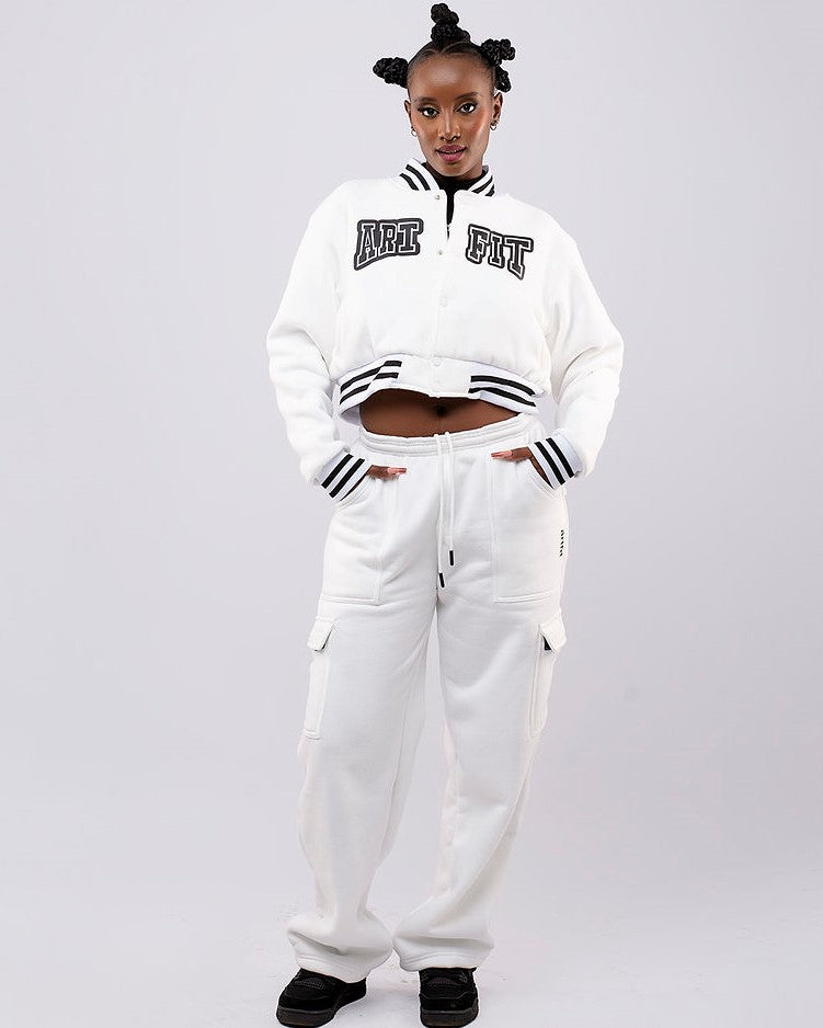 Varsity Vs Haute Pants Set - White