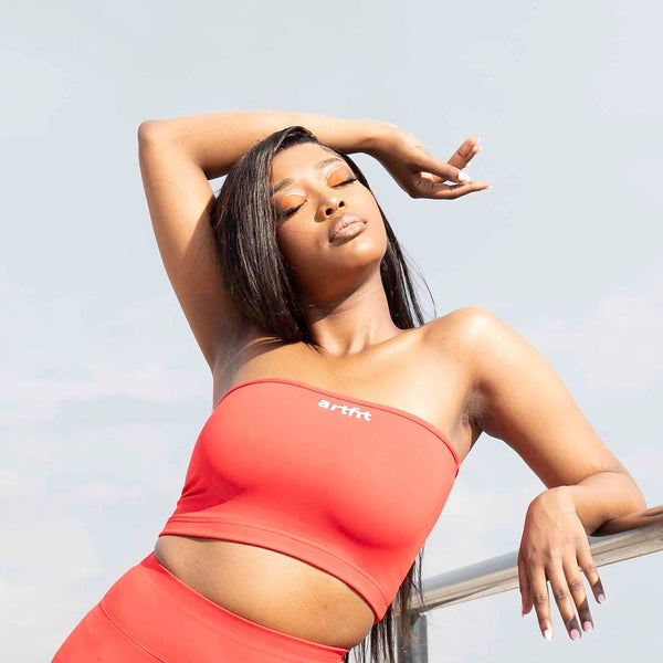 Amahle Bandeau Top - Red