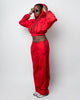 Afro Fahari Three Piece Tracksuit - Red