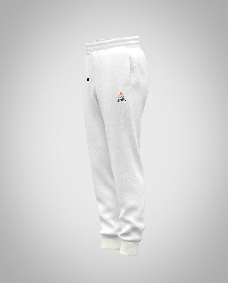 Kids White Sweatpants(Heavy Fabric)